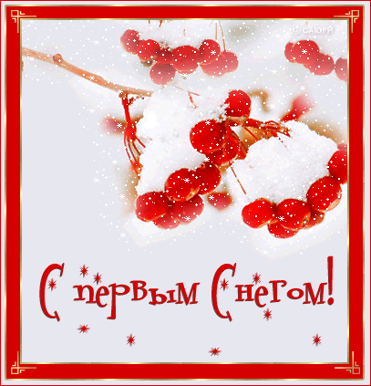 С первым снегом!