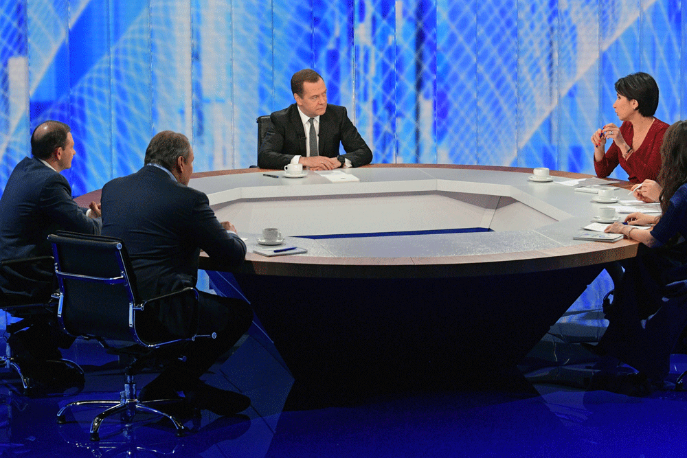 Стенограмма: Интервью Дмитрия Медведева российским телеканалам