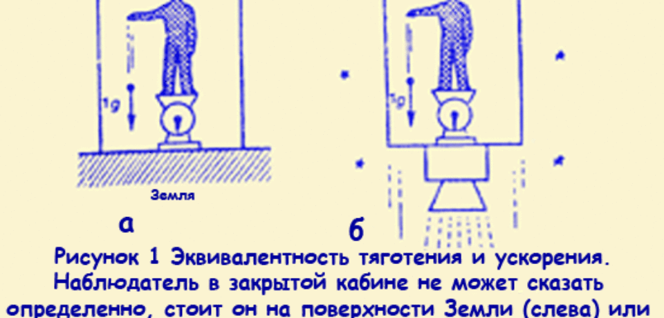 Принцип эквивалентности в общей теории относительности означает что