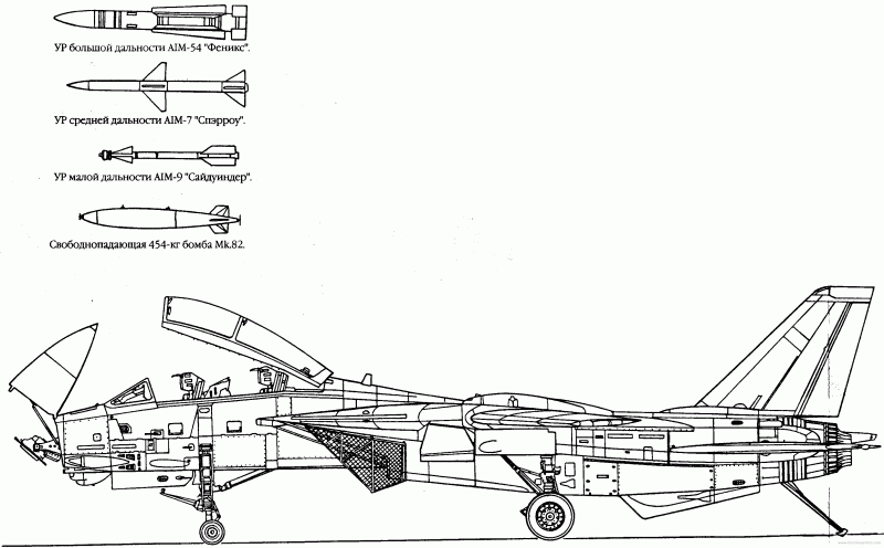 Палубный истребитель F-14 "Томкэт"